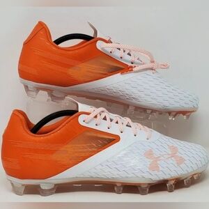 Under Armour UA Blur Lux MC Football Cleats Orange 3023190-801 Men's Sz 14 New